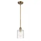 Innovations Ballston Cobbleskill 5" Mini Pendant 1S, BB - 516-1S-BB-G1113
