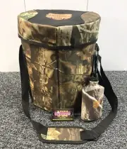 Old Milwaukee Beer Camouflage Camo Cooler w/ Canteen Bottle 15x12” New Old Stock
