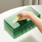 Waterproof Data Cable Storage Box Dustproof Drug Storage Box Desktop Storage