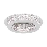 Eglo Principe Large Crystal Flush Mount Ceiling Light
