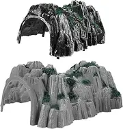 Exquisite DIY Boys and Girls Railway Tunnel Train Scene Cave Model Accessory Set