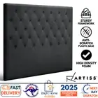 Artiss Bed Head Double Size Fabric - CAPPI Charcoal Upholstered Headboard Double