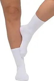 [Ulla Popken] Women's Compression Socks, Snow White, One Size, Snow white, One size