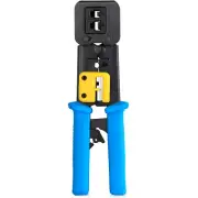 Vertical Cable RJ45 / RJ11 Termination Tool with Wire Stripper, Cutter, Trimmer