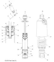 Polaris BODY, Genuine OEM Part 1500887, Qty 1