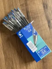 Pilot G-TEC-C4 0.4mm Blue Ultra Fine Roller Ball Gel Pen, BL-GC4-L(BOX 12 PENS )