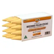 Beeswax Filler Sticks- Wax Filler Sticks- Box of 12 Birch Colour