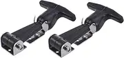 2pcs Rubber Hood Catch Heavy Duty Hold-Down Draw Latches T-Handle Hasp Buckle