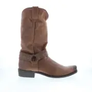 Dingo Dean Harness Square Toe DI-850 Mens Brown Leather Western Boots 9.5