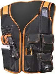 [BANYUP] Lightweight Work Vest Tool Vest For Carpenters Large Capacity Tool Vest Sturdy And Practical Customizable Pouches Work Vest