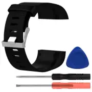 Silicone Watch Band Strap Bracelet Wristband Tool Kit For Fitbit Surge Watch d