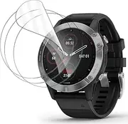 Pack of 3 Screen Protectors for Garmin Fenix 6S/6S Pro/Garmin Forerunner 745, HD Clear Soft TPU Bubble-Free Screen Protector, Not Glass, Maximum Coverage, Self-Healing