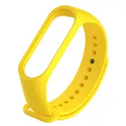 5X Replacement Strap Silicon Watch Band for Xiaomi Mi Band 3/4 Smart Bracelet - Yellow