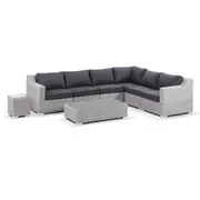 Milano Package D - Outdoor Wicker Modular Corner Lounge with Coffee Table - Outdoor Wicker Lounges