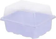 INOOMP 2 Sets Transparent Humidity Controlled Nursery Pot Cavity Propagator Tray for Efficient Plant Germination and Growth for Home Gardening and Hydroponics