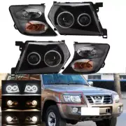 LED Headlight Indicator Corner Lamp Angel Eye For Nissan Patrol Y61 GU 2001-2004 (for: Nissan)