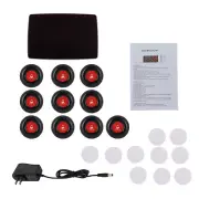 Wireless Calling Button Elderly Nurse Alert System 10 Call Buttons+1 Receiver