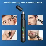 Rechargeable Nose Hair Trimmer for Men -Nose, Ear, Eyebrows, and Beard Groomer