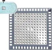 Stainless Steel Hair Trap Stopper | Shower Stall Hair Strainer Protector | Fine Filter Mesh Design Floor Drain Sheet Protector for Laundry, RV Shower, Toilet Sink, Bathroom, Kitchen