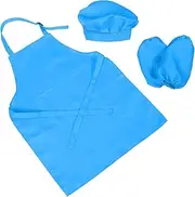 SUPVOX 1Set Adjustable Kitchen Apron with Chef Hat for Cooking Baking and Painting Charming Design for Boys and Easy to Clean and Maintain for Ages