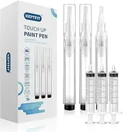 Fillable Touch Up Paint Pen Brush, 3 Pcs Paint Pen for Wall Touch Up, Refillable Paint Pens for Walls, Wood Floors, Cabinets, Windows, Doors