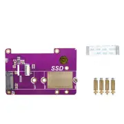 1*PCIE Pcie X1 Gen2 Gen3 To M.2 SSD NVMe SSD HAT Adapter For Raspberry Pi 5