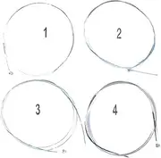 4 Sets Violin Strings Set 4/4 Solid Steel Core Nickel Alloy Wound