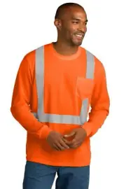CS201 CornerStone ANSI 107 Class 2 Mesh Long Sleeve Tee