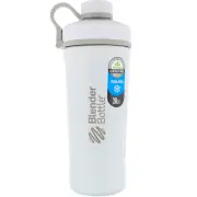 Blender Bottle, Blender Bottle Radian, Insulated Stainless Steel, Matte White , 26 oz