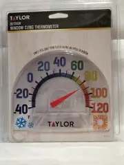 TAYLOE out door window cling thermometer # 5323 No Tool Needed EASY !!!