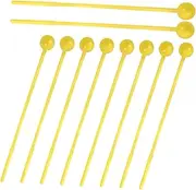 PartyKindom 10pcs Drum Stick Handheld Drum Hammer for Lightweight Educational Percussion Instruments Safe and Durable Teaching for Boys and Random Colors Random Color