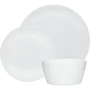 Noritake WoW Dune 12pc Dinner Set White on White