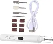 Homoyoyo Electric Nail Drill Machine 2-in-1 Nail Pen With Lamp Portable Electric Nail File Manicure And Pedicure Drill Bits For Home Nail Care