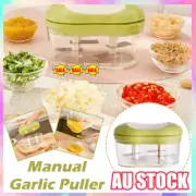 with Cover Manual Garlic Chopper Hand Push Garlic Cutter Food Processor IH