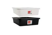 2x Boxsweden 35L Storage Tub 59.5cm Organiser Container Holder Tray Case Assort