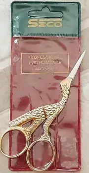 Stork Scissors, Gold, 4" New, Ideal for all purpose
