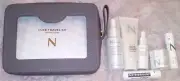 Nulastin Luxe Travel Kit: Serum Moisturizer Cleanser Scalp Treatment Lip Balm...