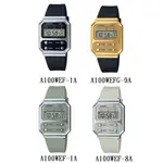 CASIO 復古風情數位電子樹脂腕錶 A100WEF  A100WEF-8A   A100WEFG-9A