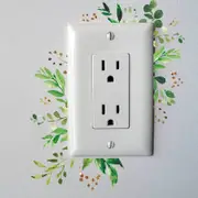 [Namly Design] Switch Sticker - Green leaves