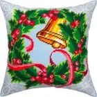 DIY Needlepoint/Tapestry Pillow Kit "Advent Wreath" 16x16 in / 40x40 cm