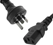 TAVICE 1M Power Cord Lead Cable 3 PIN AU 250V 10A for PC Computer TV Monitor Printer LCD Compatible with Power Supply Adapter,Charger,PC Laptop,Monitor,Desktop,Scanners, Printers