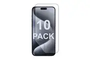 10x Soft PET Film Screen Protector Guard for Apple iPhone 15 PRO MAX Front Bulk