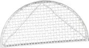 MOLUCKFU 2 Pcs Fine Mesh Japanese Style Sieve Half Round Mesh Strainer Non-Stick for Cooking