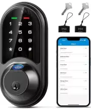 Veise Smart Lock, Fingerprint Door Lock, 7-in-1 Keyless Entry Door Lock with App