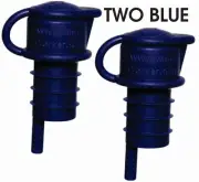 Haley's Corker 5-in-1 Wine Aerator, Stopper, Pourer, Filter,Re-Corker BLUE (2)