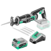 Litheli Reciprocating Saw Cordless, Powerful Hand Saw Kit with 20V 4.0 Ah Bat...