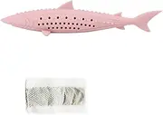 Silicone Mint Fish Cat Toy Pet Catnip Soft Clean Teeth Toothbrush Chew Cats Toys Molar Stick Teeth Cleaning Kitten Pet Products cleaning expends energy grinding teeth (Color : Red)