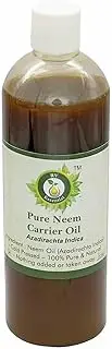 R V Essential Pure Neem Carrier Oil 100ml (3.38oz)- Azadirachta Indica (100% Pure and Natural Cold Pressed)