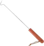 BBQ Meat Hook Heavy Duty Food Flipper Turner with Slip Handle for Grilling and Roasting Durable Design for Steak Chicken Sausage and Vegetables