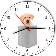 Yellow Labrador In Your Pocket Dog kitchen living room Wall Clock